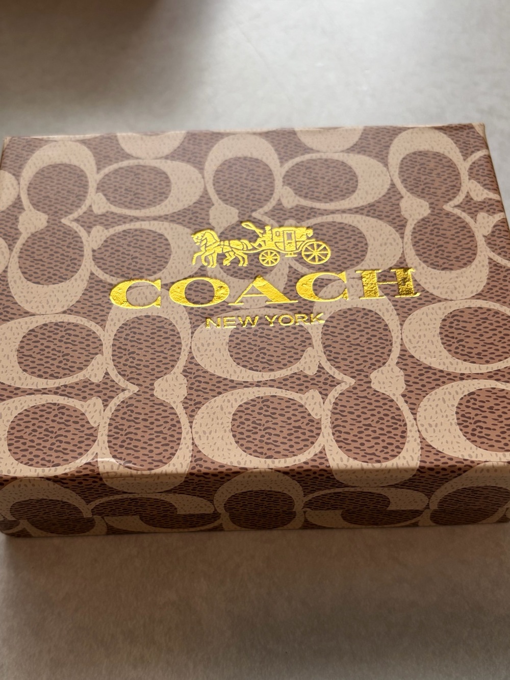 Coach Mini Wallet on Chain in Signature Canvas, full inclusion w/ box & dusty - Picture 6 of 13